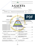 Constitucion Politica de Nicaraagua - Gaceta No. 176 (16!09!10)