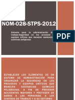 Nom 028 STPS 2012