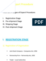 Export Procedure