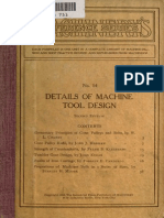 Details of Machine Tool Design