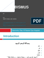 Strabismus: Optometry Dep. Al Nasser Eye Hospital