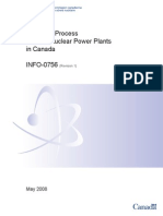 Licensing Process For New Nuclear Power Plants in Canada INFO-0756