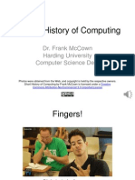 A Short History of Computing: Dr. Frank Mccown Harding University Computer Science Dept