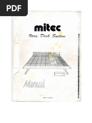 Mitec Joker Varydesk Mixer Service Manual