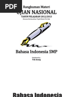 Download Rangkuman Materi UN Bahasa Indonesia SMP Revised by donie_leonheart SN205791406 doc pdf