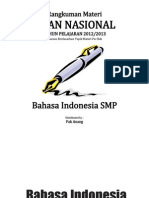 Rangkuman Materi UN Bahasa Indonesia SMP Revised