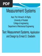 Measurement Systems: Application and Design by Ernest O. Doebelin