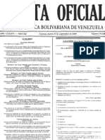 Ley Orgánica de Registro Civil - GACETA OFICIAL 39264 DEL 15092009