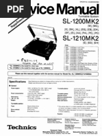Download Technics SL1200 SL1210 Mk2 Service Manual Supplement by rinsed SN20580355 doc pdf