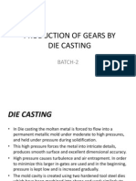 Production of Gears by Die Casting