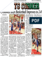 Cromwell Boys Basketball Improves To 2-0