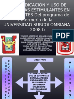 Automedicacion y Consumo de Sustancias Estimulantes Estudiantes Enfermeria Universidad Surcolombiana Neiva, Huila, Colombia