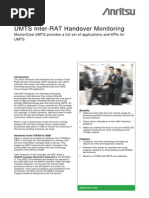 UMTS Inter-RAT Handover Monitoring