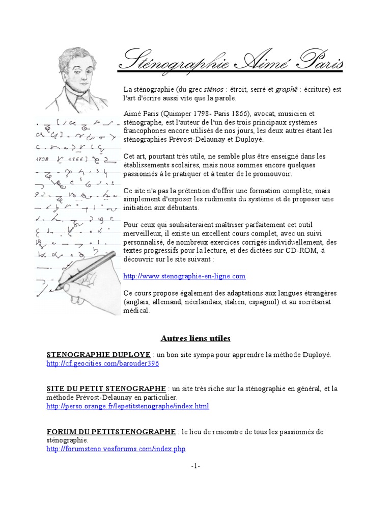 Steno Stenographie Syllabe