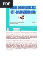 Download Goods  Services Tax-First Discussion Paper on GST-INDIA-VRK100-11112009 by RamaKrishna Vadlamudi CFA SN20582103 doc pdf