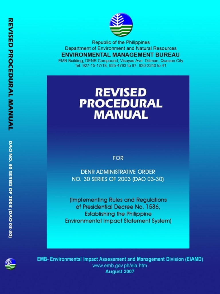 Revised Procedural Manual DAO 03 30 (With Annexes) | PDF ...