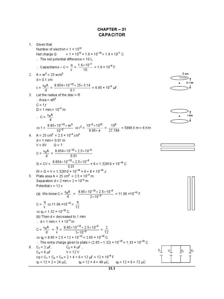31 Chapter 31 Pdf Capacitor Electrical Engineering