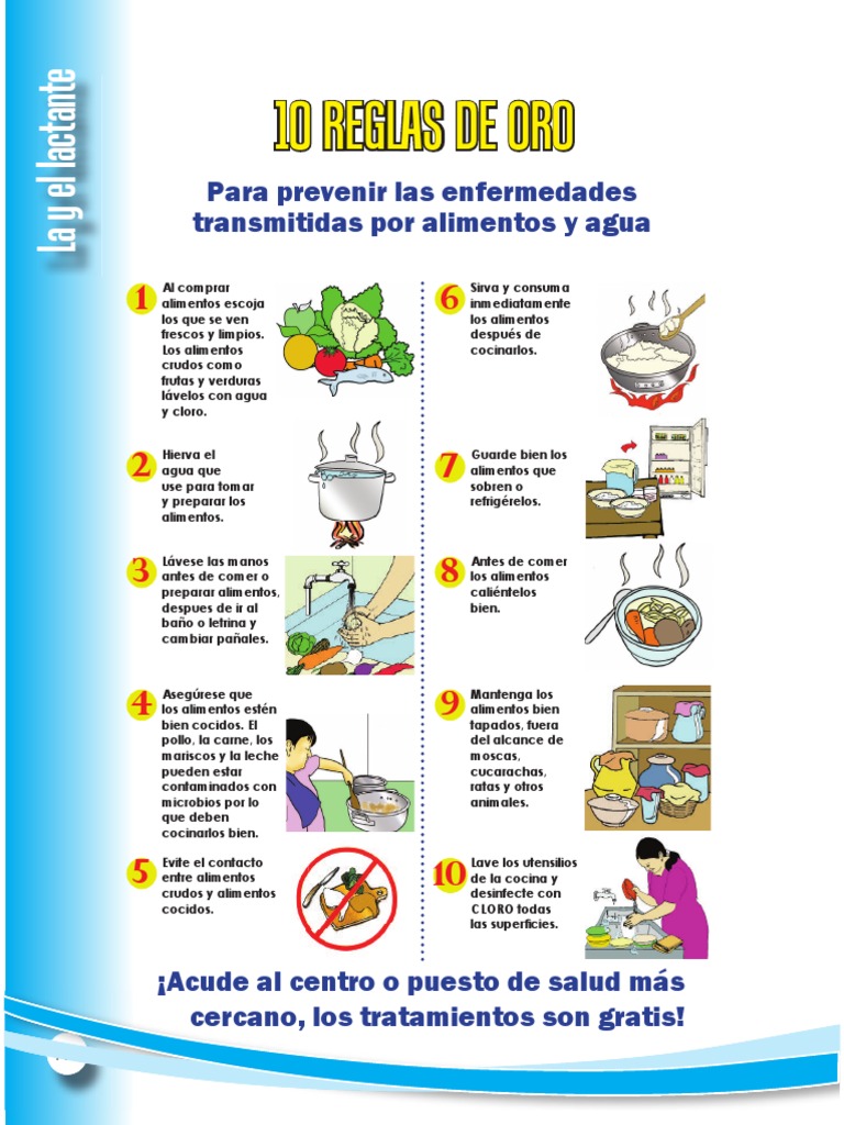 10 Reglas de Oro para Alimentos Seguros | PDF