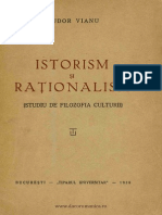T.vianu, Rationalism Si Istorism (Studiu de Filozofia Culturii), Buc.,1938.
