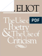 Eliot - The Use of Poetry and the Use of Criticism