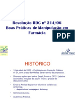 09 00 Hugo Guedes de Souza - Apresentacao - RDC - 214 - 06 - Aprimoramento - Tecnico