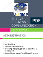 Eut 123: Business Communication