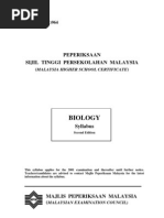 964 Biology STPM Syllabus