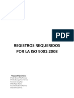 Registros Requeridos Por La ISO 9001 2008