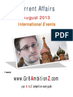 August Month Current Affairs (International) - Gr8AmbitionZ
