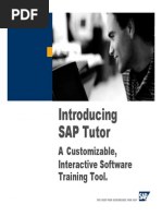 Introducing SAP Tutor: A Customizable, Interactive Software Training Tool