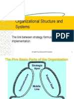 Organizational Structure and Systems: The Link Between Strategy Formulation and Implementation