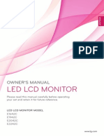 LG E2242C-BN Monitor User Manual