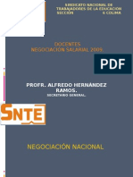 Snte Seccion 6 Negociacion Salarial Docentes 2009