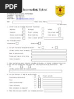 2. Student Health Form - Camp