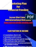 Marketing Plan For Financial Freedom - Jayson