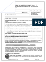 Guía de Matemáticas No 2 - Procesos de Generalización - I Periodo