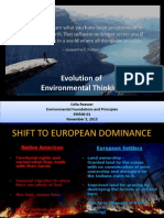 Evolution of Environmental Thinking Powerpoint