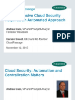 Comprehensive Cloud Security Requires An Automated Approach: Andras Cser, VP and Principal Analyst