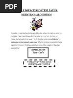 Single Source Shortest Paths Dijkstra