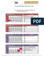 Calendário de Finalização - Turma Fevereiro - 2013 - Pós Civil