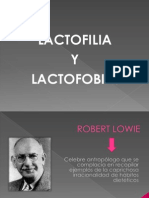 Lactofilia y Lactofobia