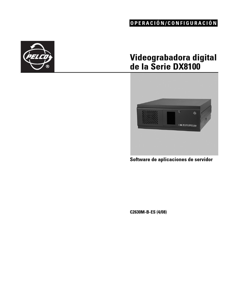 DX8100 Manual Configuracion | PDF | Apoyo | Datos