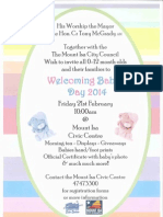 Welcoming Babies 2014