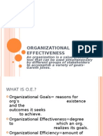 Organizational Effectiveness