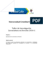 Taller Lic Derecho 2014-01