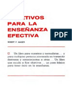 Objetivos para la enseñanza efectiva