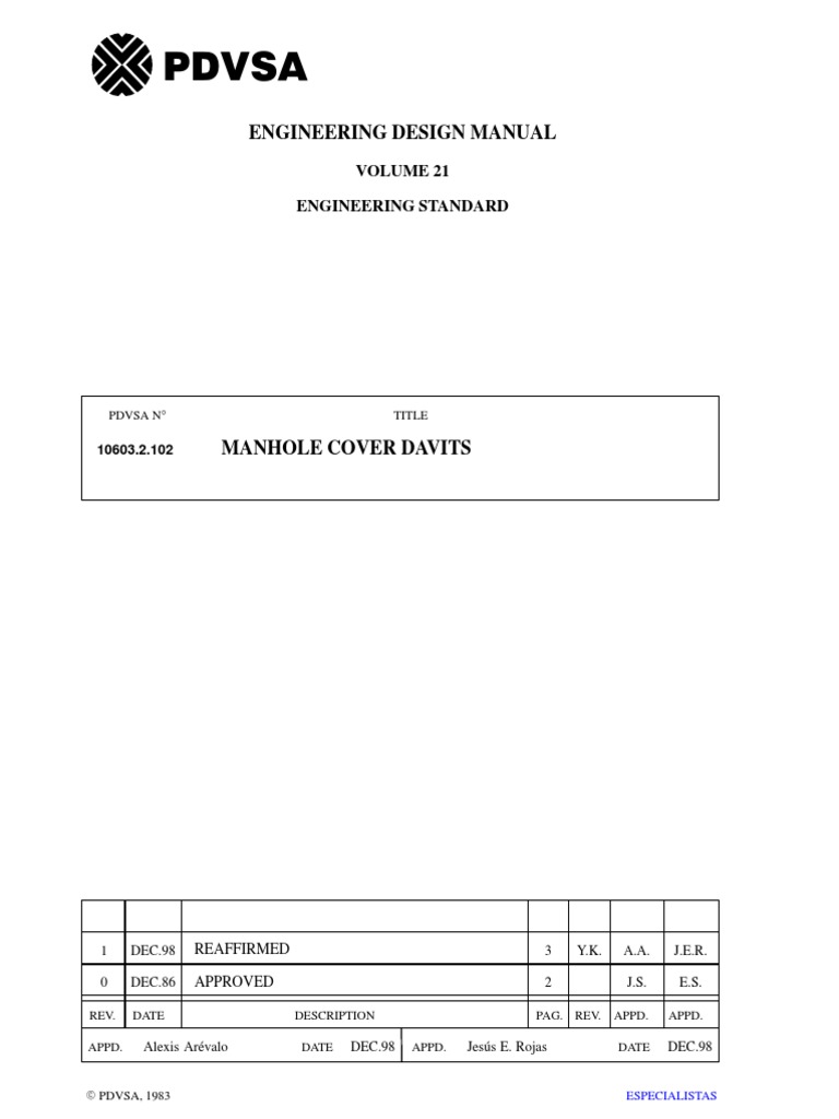 Manhole Cover Davits | PDF | Screw | Pipe (Fluid Conveyance)