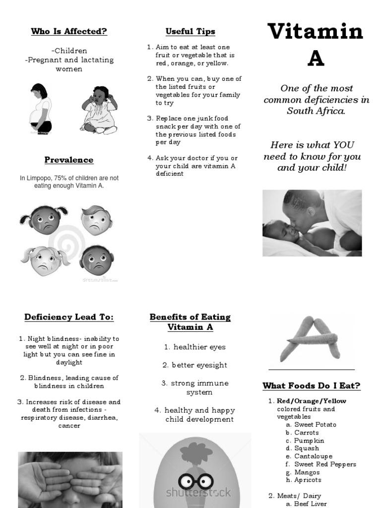 Vitamin A Deficiency Brochure | PDF