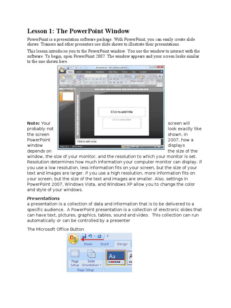 PowerPoint Basics for Presenters | PDF | Software | System Software