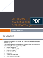 Sap Advanced Planning and Optimization (Apo) : Current Version: 7.0